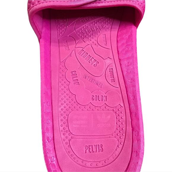 Pharrell Williams X Adidas adilette with the PW BOOST SLIDE Style PINK MENS 12 - Picture 3 of 7
